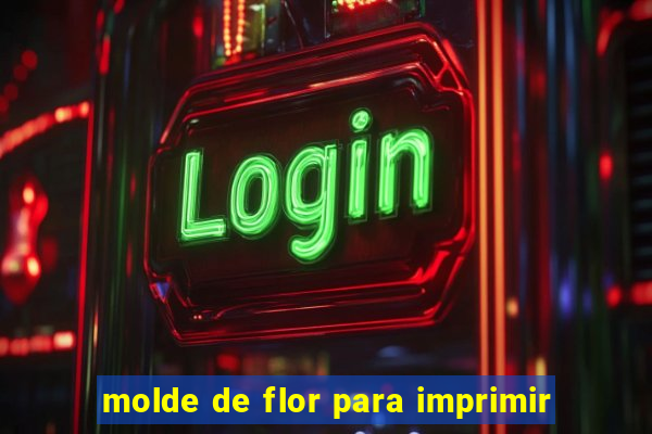 molde de flor para imprimir